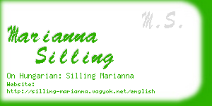 marianna silling business card